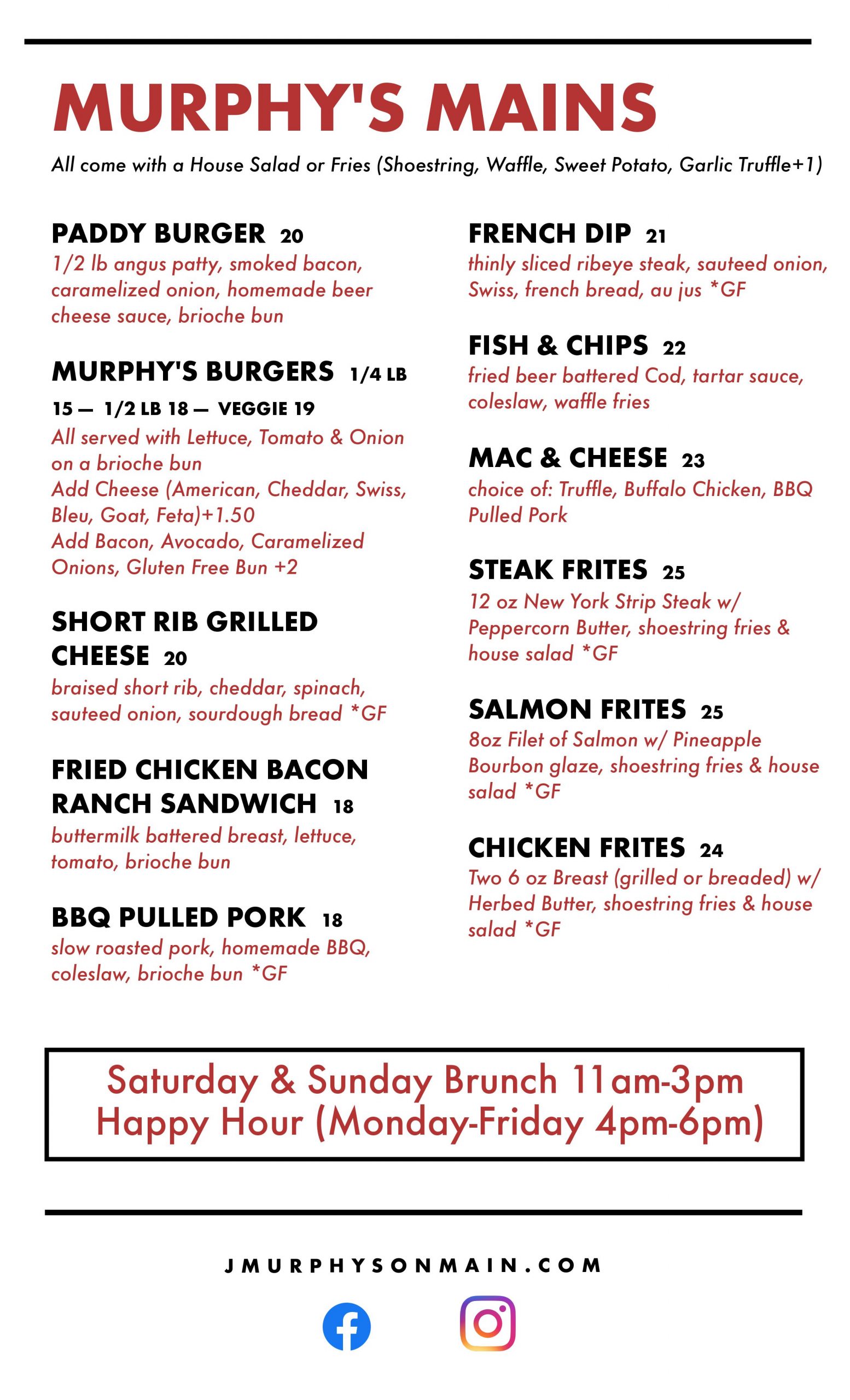 Dinner Menu 2